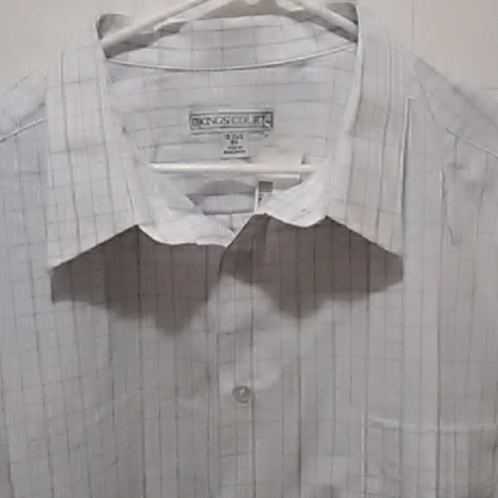 NWT Mens Blue & white pinstriped button up shirt